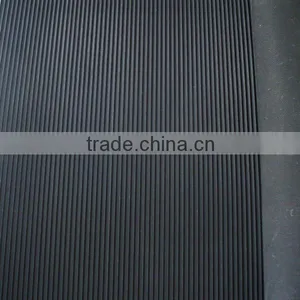 Black Fine Ribbed Rubber Sheet thumbnail-1
