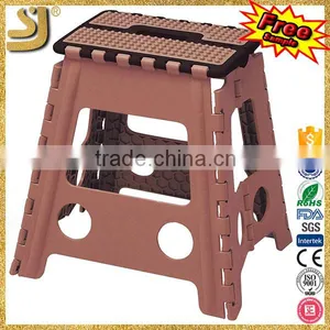 Wooden Folding Step Stool, Plastic Foldable Travel Stool, Modern Plastic Folding Stool thumbnail-4