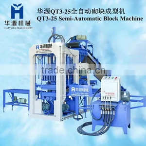 Semi-automatic Block Making Machine QT3-25 Making Block Machine thumbnail-1