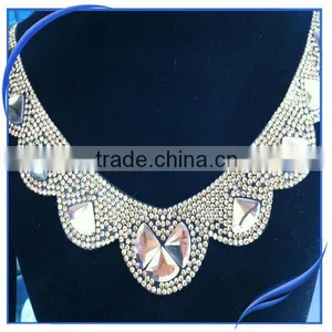 2014 Wholesale Rhinestone Handmade Collar Bead Trim thumbnail-1
