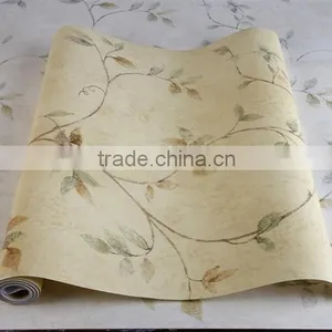 Country Style Leaf Pure Paper Wallpaper for Home thumbnail-4