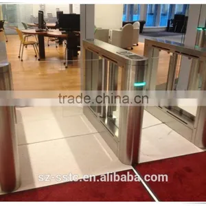 FRID Card Access Control Automatic Optical Swing Barrier Gate for Office Buildings thumbnail-1