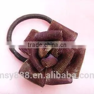 Floral Elastic Hair Ponytail Rings, Hair Rope, for Kids Hair Band Hair Accessories Girl With High Ponytail Full Lace Wigs thumbnail-2