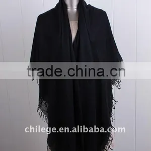 Cashmere/silk Blend Scarves Women Accessories Cashmere Silk Plain Square Scarf Stole Fleece Set thumbnail-1