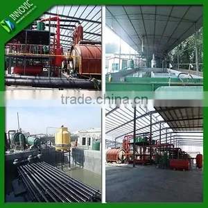 Normal Pressure Water Cooling Used Tyre Waste Plastic Pyrolysis Plant thumbnail-1