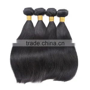 Qingdao Factory Wholesale Hair Weaving Dubai Straight Hair Natural Black Brazilian Human Hair Weaving thumbnail-2
