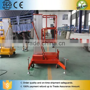 High Strength Aluminum Alloy Telescopic Mast Aerial Lift / Ladder for Man thumbnail-3