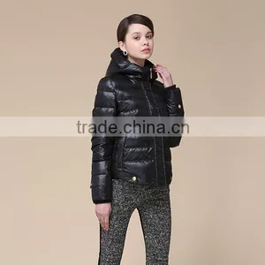Lady's Fashion Dark Women Down Jacket for the Winter thumbnail-4
