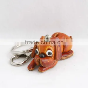Handmade Leather Dog Key Chain thumbnail-1