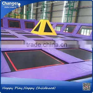 2015 Hot Sell Manufacturer Indoor Outdoor Hexagonal Trampoline thumbnail-1
