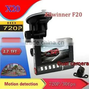 2013 Newest Arrivals X20 Super-mini Full HD Car DVR.2.7-inch 960*240 LCD, 140 Degree Super Wide-angle Lens thumbnail-1