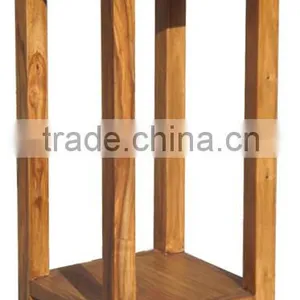Sheesham Wood Plant Stand Lamp Table Largest Table thumbnail-1