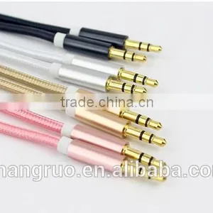 3.5mm Car Aux Cable With Male to Male Metal Shell thumbnail-3