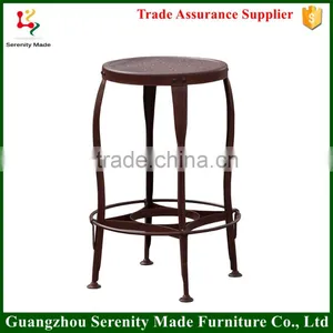 Antique Metal Industrial Bar Stools thumbnail-1
