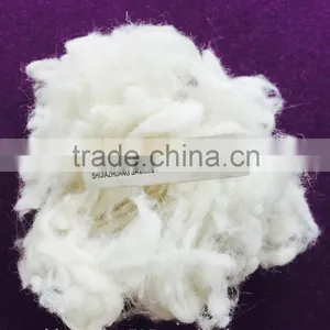 Fine Sheep Woolwaste 27mic & 30-50mm, Natural White Color thumbnail-1