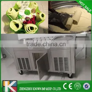 Fried Ice Cream Rolls Machine New 2016 Fried Ice Cream Machine Double Pan thumbnail-1