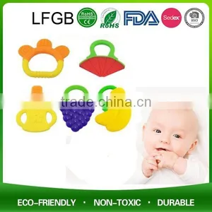 Custom Silicone Gel Toy Baby Teething Ring thumbnail-1