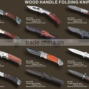 Fctory Direct Wood Handle Folding Knife thumbnail-3