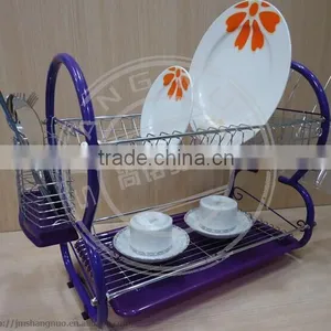 2016 Hot Sale Stainless Steel Double Tier Dish Rack thumbnail-6