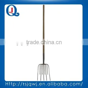 Pitch Fork JQ101-9L With Wooden Handle for Garden and Farm thumbnail-1