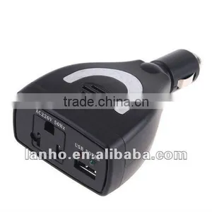 75W Car Power Inverter Charger DC 12V to AC 220V USB 5V thumbnail-1