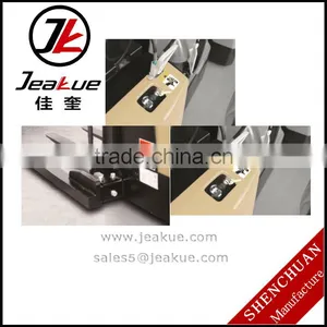ISO CE Approved High Standerd High Quality 1.2T Staddle Full Electric Stacker Jeakue ESK12 thumbnail-1
