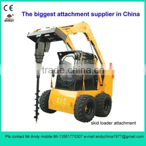 Skid Loader Auger (auger for Skid Steer Loader,bobcat Attachment,skid Loader Attachment thumbnail-1