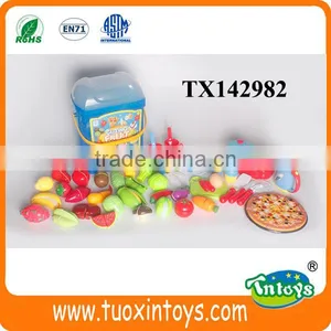 Plastic Cut Fruits and Vegetables Toys Cooking Toys Kitchen Sets thumbnail-6