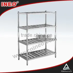Commercial Kitchen Stainless Steel 5 Tiers Wire Shelf/Convenience Store Shelf/Fruit And Vegetable Shelf thumbnail-1
