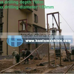 For Water Well Drilling,drilling Rigs Auger HF150E Drilling Rig Machine, Can Drill 100m Depth,,easy Operation thumbnail-1