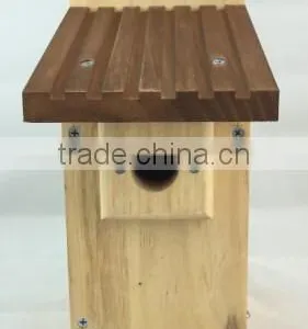 New Designed Unfinished Environmental Wooden Bird House Wholesale thumbnail-1
