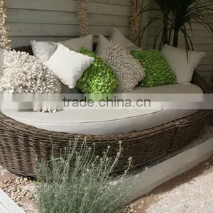 PE Rattan Garden Sun Bed Exterior Furniture thumbnail-2