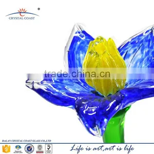 Beautiful Stained Colored Long Single Stem Artificial Glass Flowers thumbnail-4