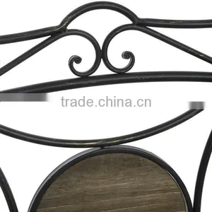 Antique Brown Garden Bench With Arbour thumbnail-3