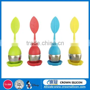 Hot Sale New Design Leaf Shape Silicone Tea Infuser thumbnail-5