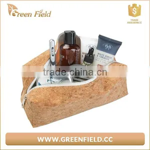 Eco Friendly Cork Cosmetic Bag,unique Natural Cork Cosmetic Makeup Bag thumbnail-1