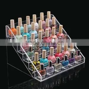 High Quality of Clear Acrylic Make up Display Shelves From Shenzhen thumbnail-1
