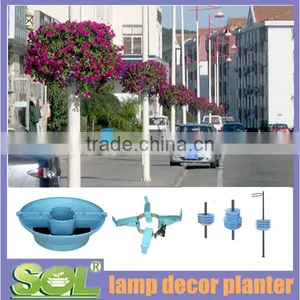 Vertical Garden Tray Lamp Planter Plastic Flower Plant Pot thumbnail-1