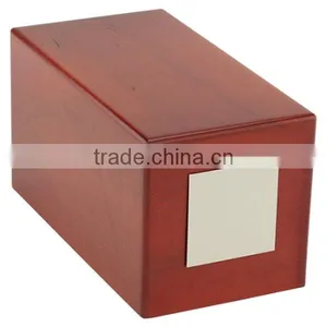 Fency Workmanship Finished Wholesale Cremation Wooden Urns for Ashes thumbnail-1