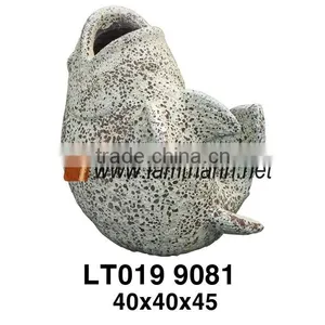 Vietnam Garden Decoration Antique Fish Statue Poterry thumbnail-1