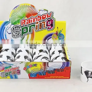 Hot Sale Plastic Rainbow Spring With Pirates Flag/promotional Gift Magic Rainbow Circle With Jolly Roger thumbnail-1