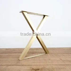 Import Furniture From China X Shape Stainless Steel Table Leg for Industrial Table thumbnail-5