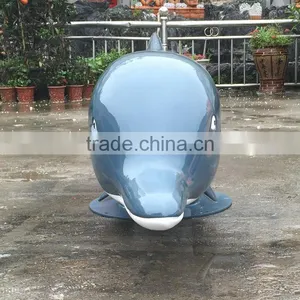 Outdoor Fiberglass Dolphin Statue thumbnail-2