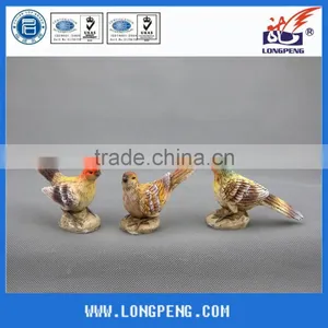 Handmade White Polyresin Garden Decoration Bird thumbnail-2