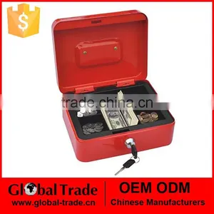451509 Security Box Metal Safe Cash Storage Money Coins Lock Box thumbnail-1