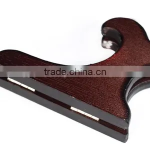 Black Wooden Plate Display Easel Holder Brace Stand thumbnail-1