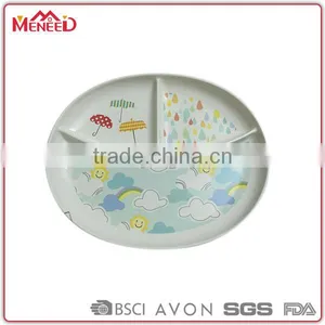 Star Printing 2 Parts Decorative Melamine Dessert Plate Plastic thumbnail-3