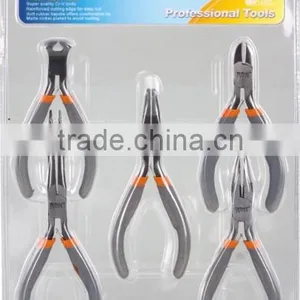 5PCS European Type Mini Pliers Set(4.5" Long Nose Pliers/4.5"diagonal Pliers/4.5"end Cutting Nippers/4.5" Bent Nose Pliers/5.75" thumbnail-1