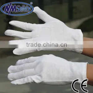NMSAFETY Bleached Cotton Inspection Gloves Cotton Sewing Safety Glove thumbnail-1