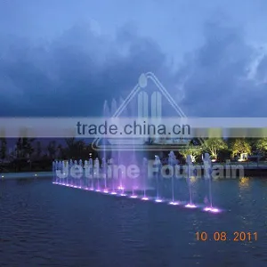 Water Fountain in a Lake, City Park of Wenzhou thumbnail-2